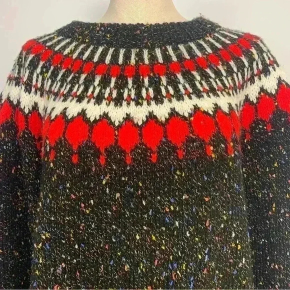 Hand  Knit Fair Isle Sweater - Picture 3 of 10